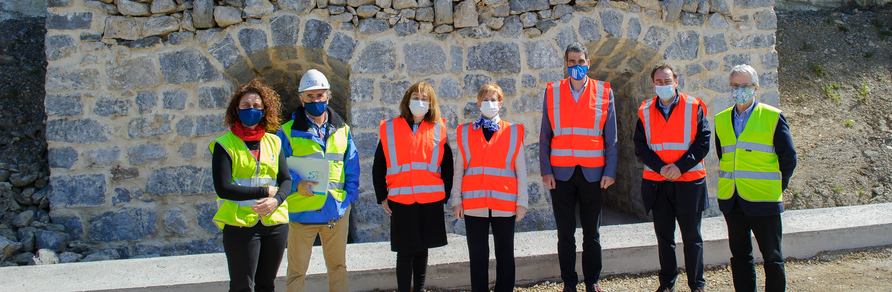 Visita a las obras del Urumea en Martutene